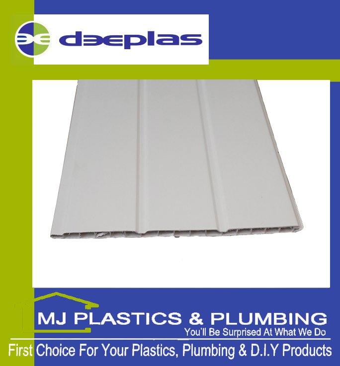 Deeplas Hollow Cladding (Soffit Board) 300mm - Deeplas White
